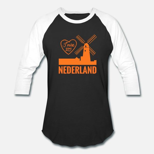 

nederland i miss you netherlands dutch gifts t shirt men custom cotton size s-3xl male interesting casual summer style unique shirt