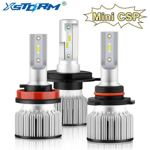 

2pcs снт mini led h1 h3 h4 h7 h11 фар автомобиля лампы 3 9005 4 9006 9012 hir2 светодиодные авто лампы головного света 12v 6000k