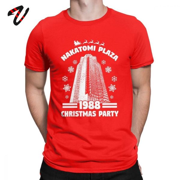 

футболка накатоми plaza смешной 100% хлопок christmas party 1988 мужчины tee shirt топы тис футболки