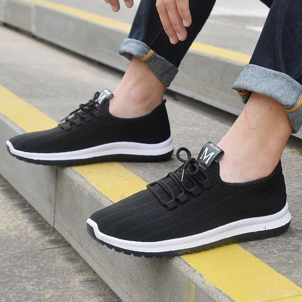 

men fashion shoes casual men shoes sneakers black breathable 2020 male sneakers