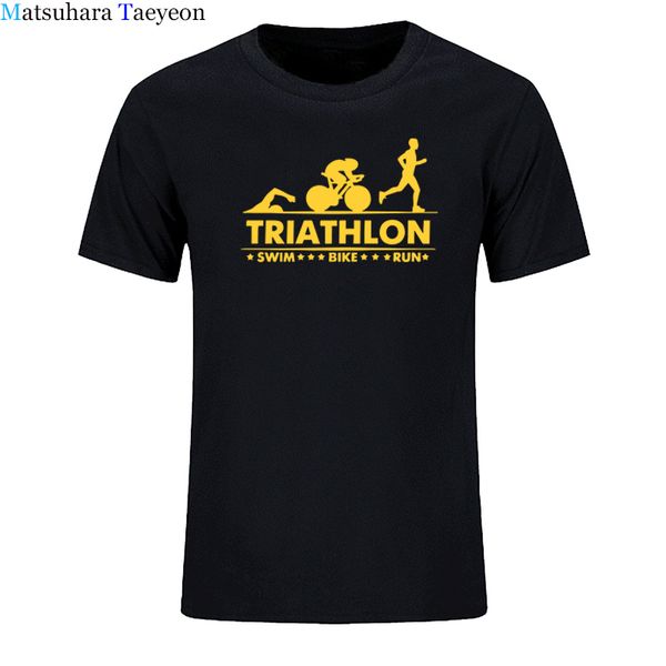 

triathlon swim bike run athlete sport tshirt men streetwear harajuku men t shirt short sleeve cotton hiphop men's t-shirt new