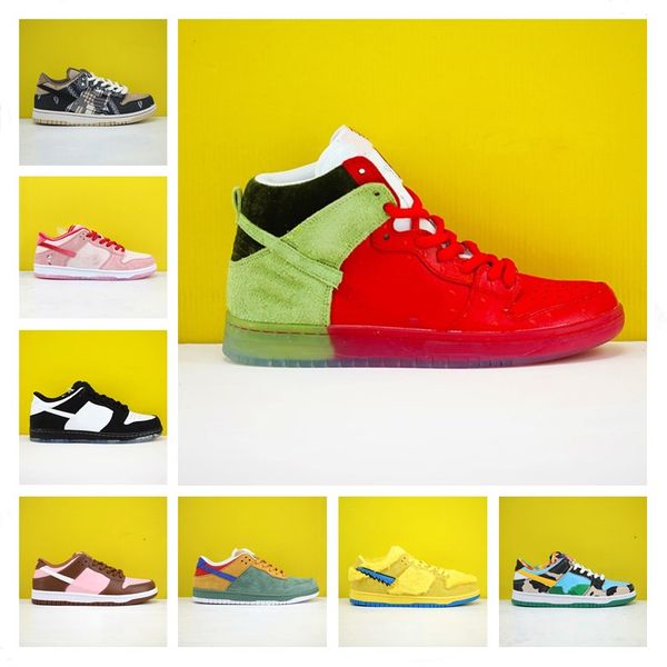 

sb dunk х travis scotts мужские кроссовки дешевые dunks стрейнджлав низкий коренастый dunky женщины клубника кашель университета красный спо