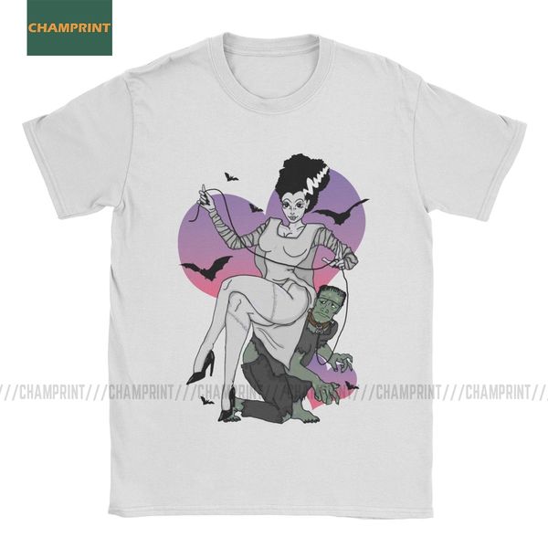 

men bride of frankenstein t shirts gothic horror we belong dead movie goth cotton clothes short sleeve tees 4xl 5xl t-shirts