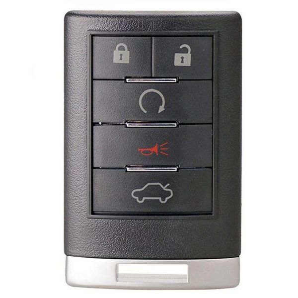 

5-key keyless entry agent remote control car keychain plastic alloy car replacement key resistance, Silver