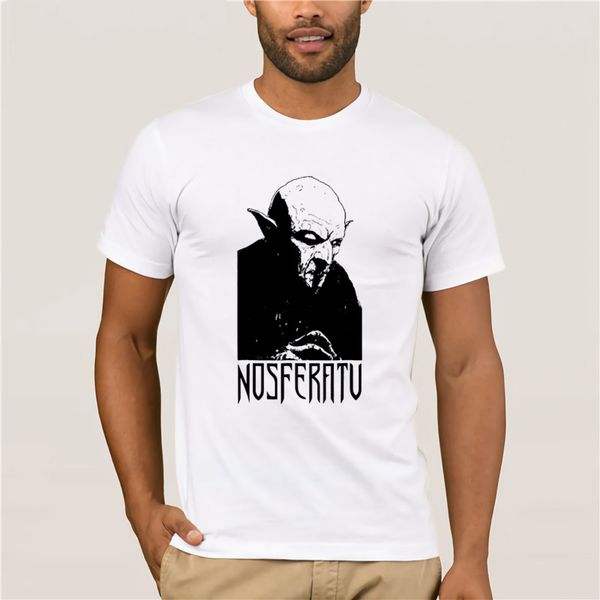

100% cotton brand men shirt nosferatu vampire classic horror flick fashion summer t shirt dracula black