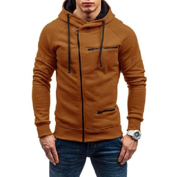 

fashion winter autumn thick warm breathable hooded jacket mens outdoors sports coats sweater hoodie windproof outwear casual coat hoodies, Black;brown