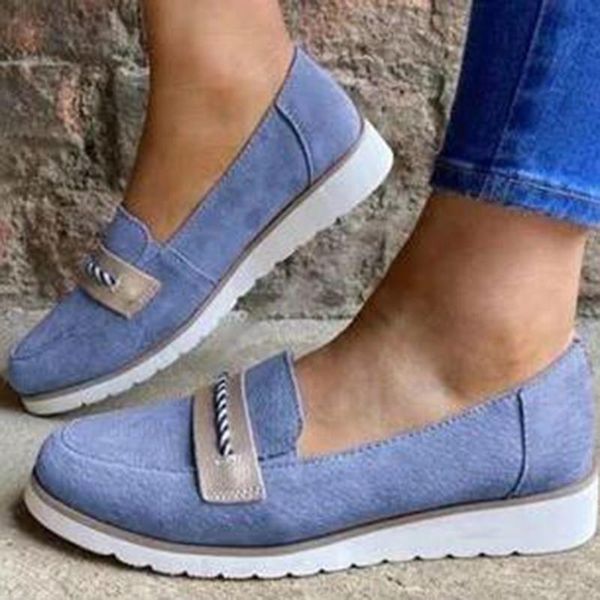 

autumn women shoes outdoor ladies casual shoes platform loafers women's flats slip on large size zapatos de mujer kl614, Black