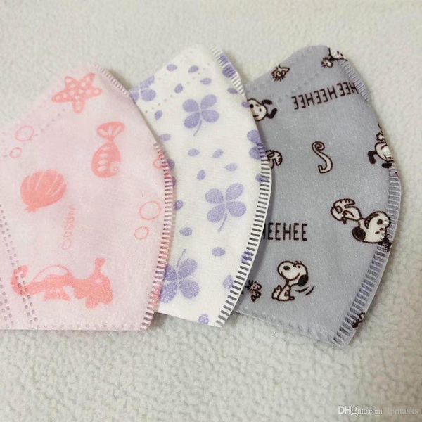 

light printing sky blue, masks lovely pink availble for kids 2-10 years old kids' disposable face masks disposable 3 layers mascherine1