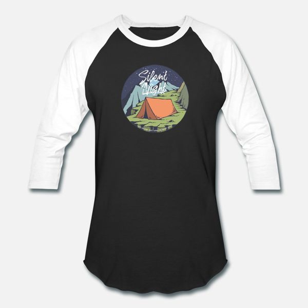 

night camping t shirt men print short sleeve o neck gents cute building summer vintage shirt