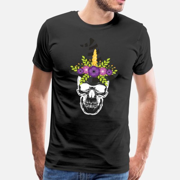 

witch skull face t shirt men design 100% cotton euro size s-3xl basic solid graphic funny spring novelty shirt