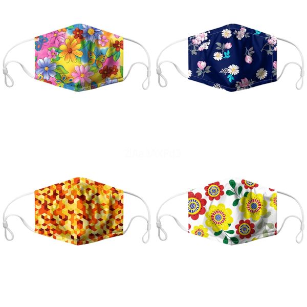 

print mask face masks fabric prectivemask proof washable designer#194, Black