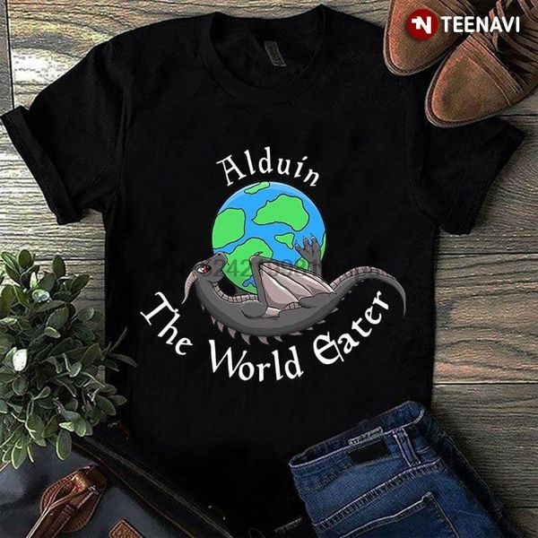 

men t shirt alduin the world eater dragon earth women tshirts