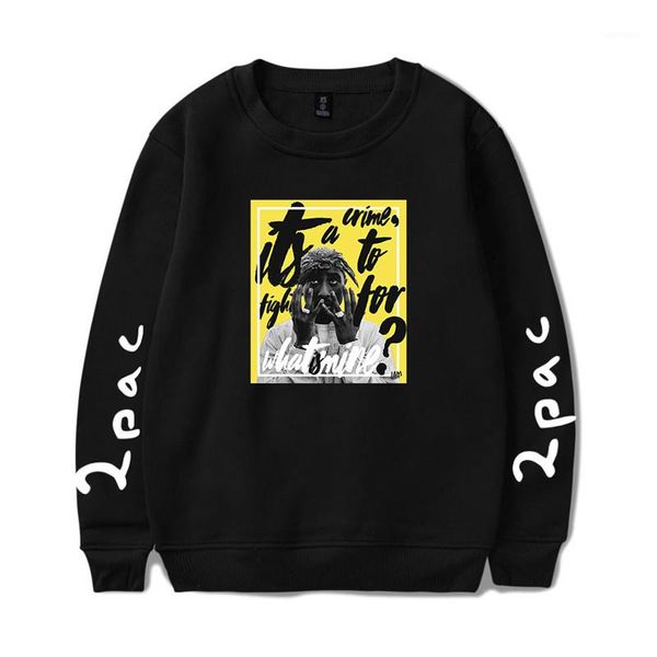 

hoodies spring long sleeve crew neck loose couples sweatshirts fashion hiphop male apparel 2pac rapper mens, Black