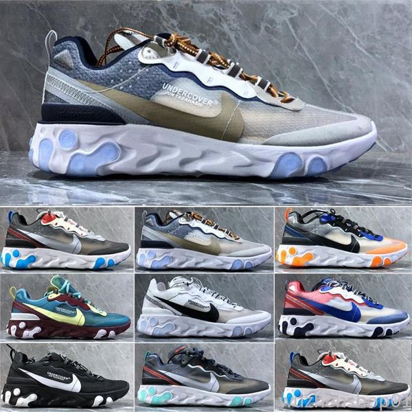 

2019 Chaussure best mens trainers Element 87 55 Undercover Upcoming grey royal red sports shoes men women Sneakers shoes wu01