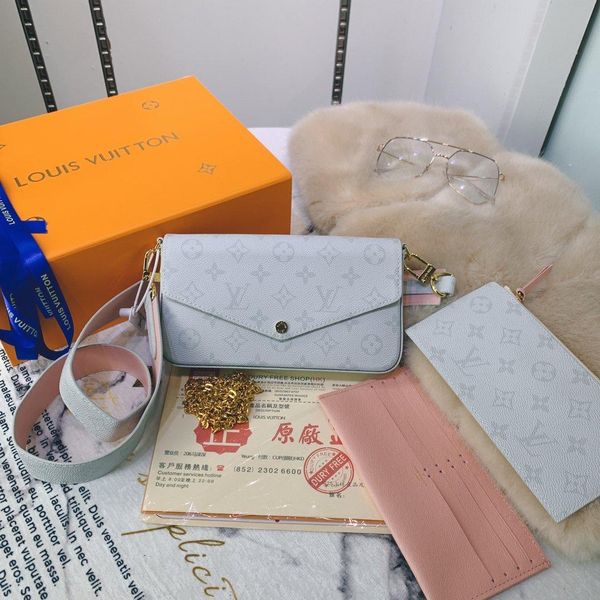 

women's 2020 new wild fashion handbag shoulder messenger bag crocodile chain