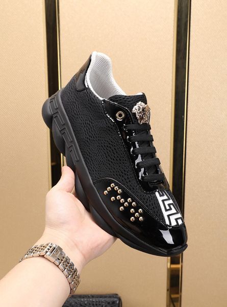 

2021o custom style tide brand men 's casual shoes ,fashion wild platform shoes ,send a full set of original shoe box ,size 38 -45, Black