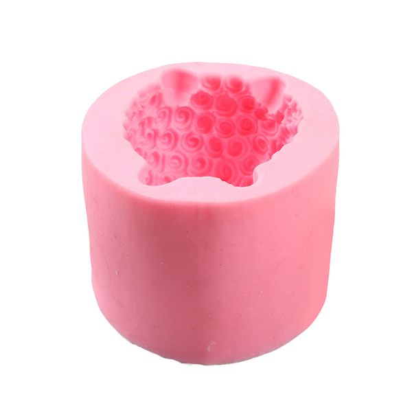 

3d decorative kitchen soft silicone sheep shaped soap fondant cake baking mold