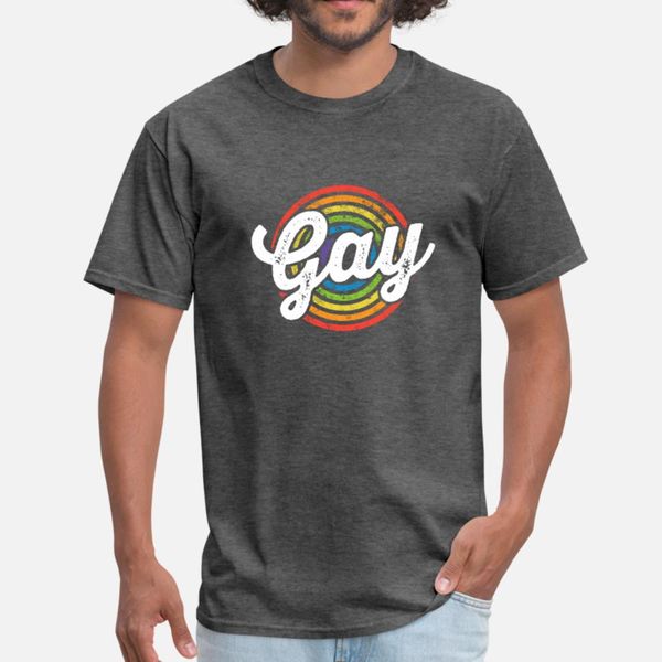 

lgbt pride concentric circles shirt ally rainbow flag colors t shirt men custom short sleeve s-3xl cool sunlight funny summer family shirt