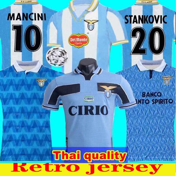 

98 99 2000 91 lazio retro version soccer jersey 1989 1991 lazio immobile sergej lulic luis alberto soccer shirt customized football uniform, Black;yellow
