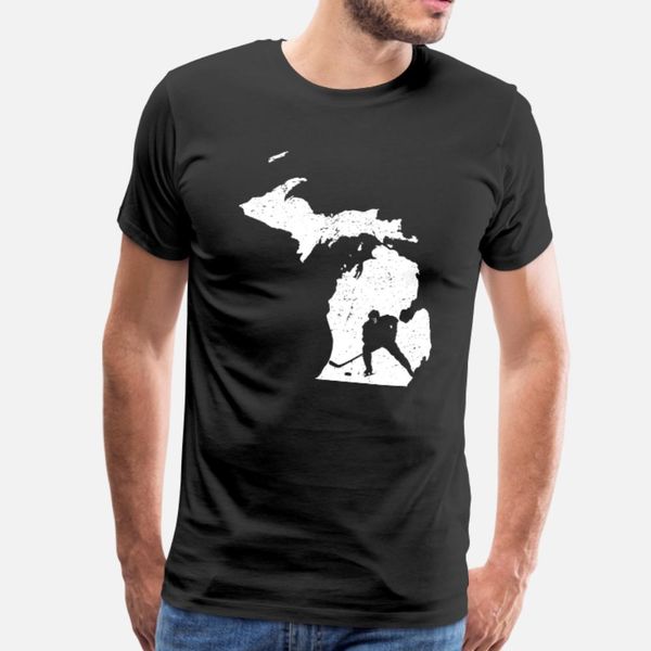 

мичиган хоккейной тенниски мужчина персонализированный с коротким рукавом плюс размер 3xl сплошного цвет интересной смешного spring trend ру