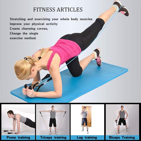 

resistance bands fitness tension rope sets for sports training yoga gym pilates workout equipment pull home exercises