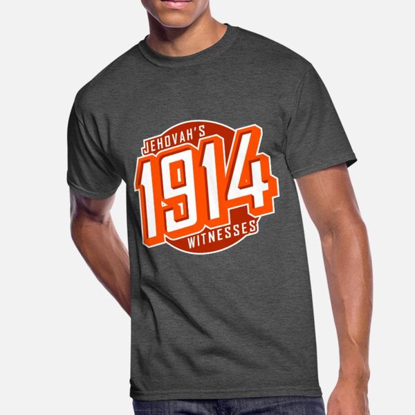 

jehovah since 1914 jw cool gift t shirt men printed short sleeve round collar vintage sunlight basic summer trend shirt