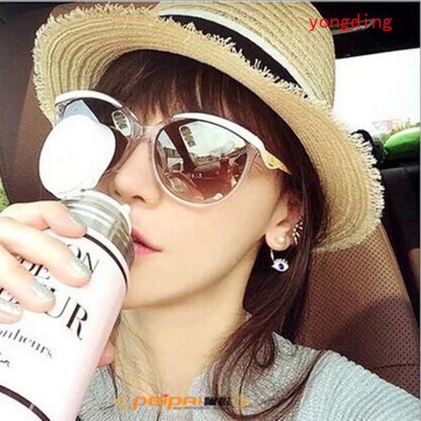 

2020 new fashion summer straw big sun hat color patchwork women m letter panama harilby beach hats women straw hats, Blue;gray