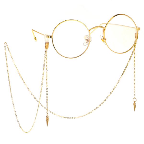 

women non-slip sunglasses chain neck strap fashion metal glasses rope eyewear chains pendant jewelry, Silver