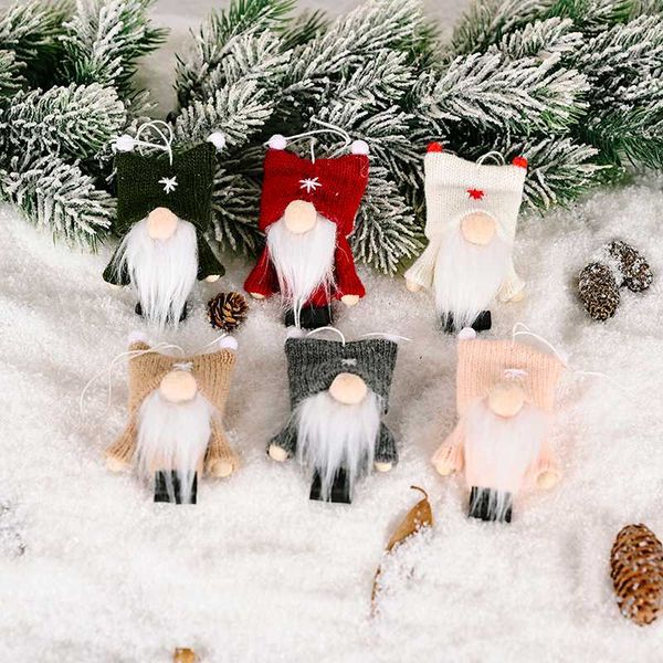 

christmas decorations 1pcs creative cute gnome santa claus doll merry decoration diy tree ornament kids gift year home decor