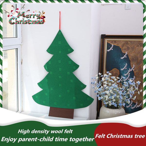 

diy felt christmas tree kids toys artificial christmas tree wall hanging ornaments home christmas decoration xmas gift about 100cm*70cm