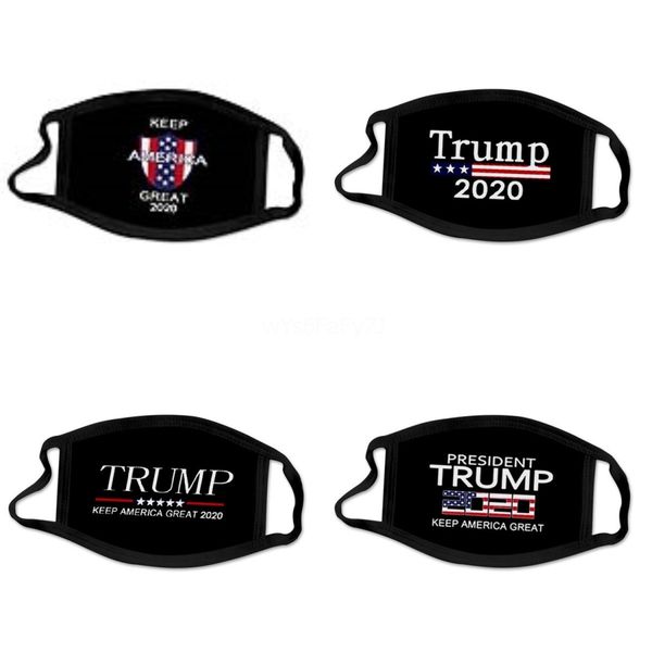 

reusable american election trump face mask dustproof print masks universal for men and women american mouth muffle masks#179, Black