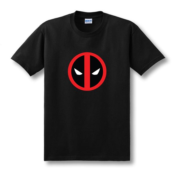 

new summer brand cartoon deadpool x-men black man casual t-shirt cotton printed short-sleeved t shirt mens clothing xs-xxl