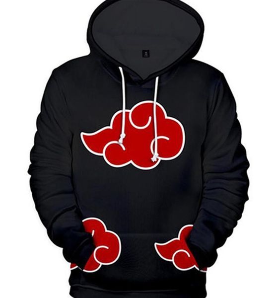 

autumn sweatshirts fashion designer crew neck mens clothing 2020 naruto 3d print hoodies men women casual spring, Black