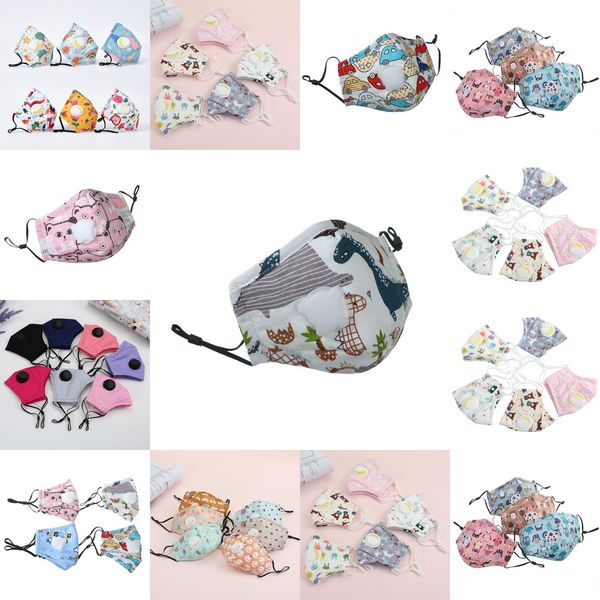 

face with mouth valve mask cotton pm2.5 filter anti-dust smoke outdoor indoor adjustable reusable washable mouth mask for kids women man 121