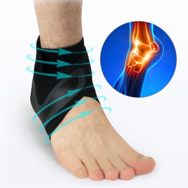 

balight ankle support socks lightweight compression anti sprain left right feet sleeve heel cover protective wrap, Blue;black