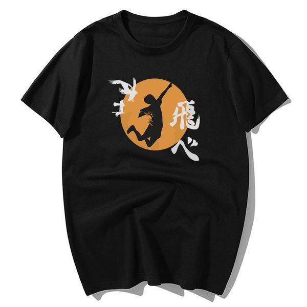 

funny japanese anime haikyuu print t-shirts fashion 2020 summer men's t shirt cotton short sleeve tshirts harajuku streetwear