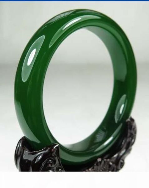 

браслет зеленого нефрита ювелирных изделий fine женского с сертификатом подлинного естественного зеленый нефрит изумруд браслеты, Black