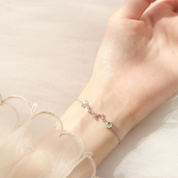 

jewelry lucky moonstone bracelet femininity girlfriend chain beidou qixing, Black