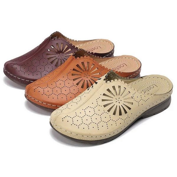 

laamei ручной работы ретро женщин лето обувь из натуральной кожи твердо женщины тапочки женщины вьетнамки обувь zapatos mujer, Black