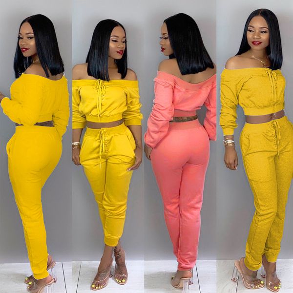 

a8092 2020 autumn fashion european and american solid color open collar one-shoulder suit, Gray