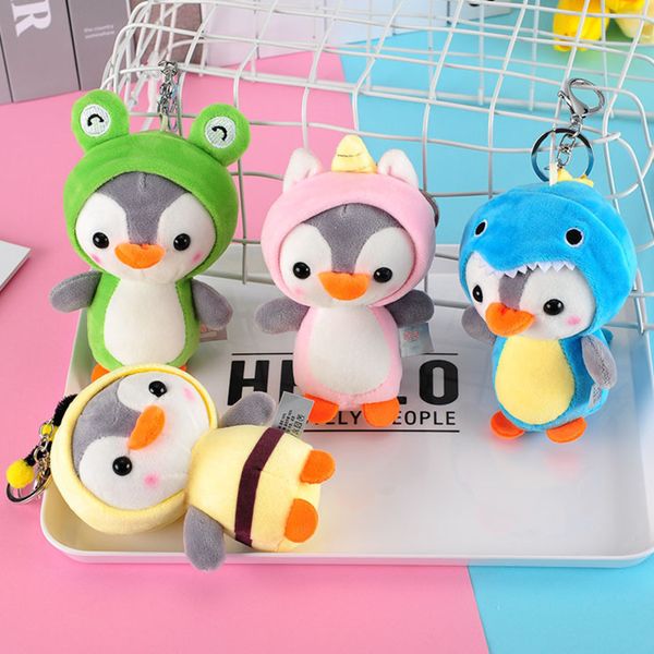 

12см penguin фаршированные плюшевые животных подвеска брелок куклы коляски игрушки для малышей детей малый мини плюшевые игрушки детские xma