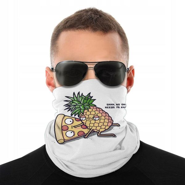 

pineapple pizza no нужно знать волшебный шарф шеи маска для лица шеи gaiter банданы универсальность headwear велоспорт туризм, Blue;gray