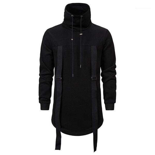 

new arrival designer mens hoodies solid color long sleeve mens sweatshirts casual male clothing, Black