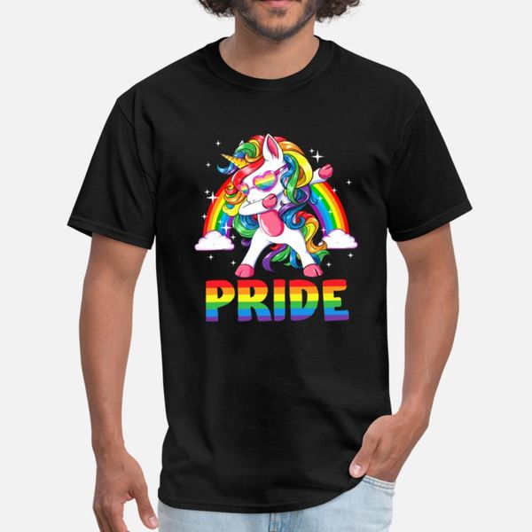 

pride lgbt gay be lesbian unicorn dabbing funny t shirt men customize short sleeve size s-3xl clothing interesting authentic spring natural