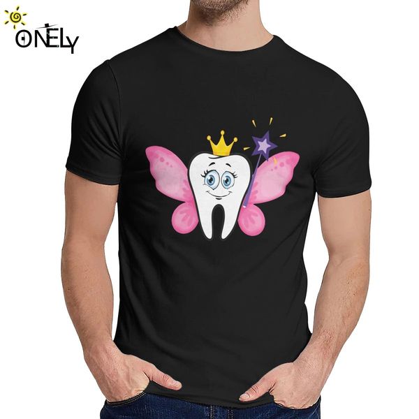

new design cute tooth fairy dentist dental dentistry hygienist t shirt man summer cool man 100% cotton camiseta round neck