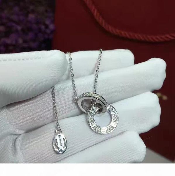 

xf 925 sterling silver zircon round collar necklace created tassel necklace wedding jewelry