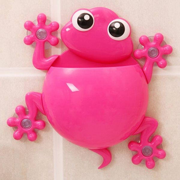 

lovely cartoon gecko model toothbrush toothpaste holder, sucker type toothbrush holder, bathroom tool