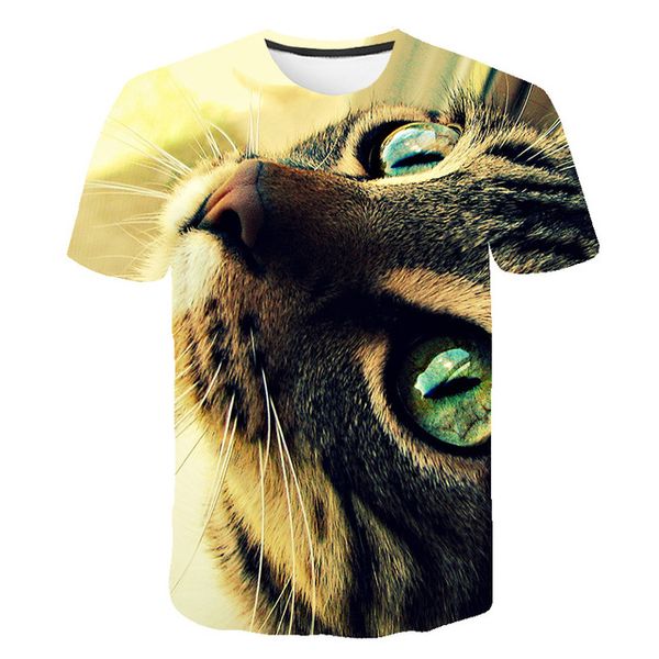 

animals cute cat printed 3d print shirts anime plus size harajuku men clothing