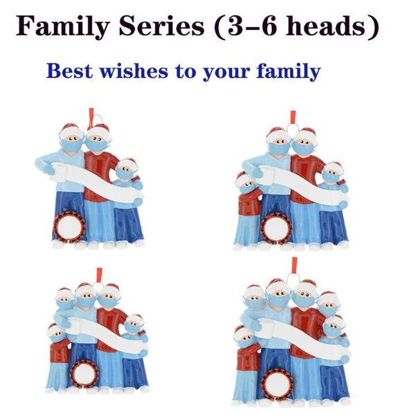 

2020 diy имя санта-клаус украшения квартиры non-смоляные благословения снеговик рождественская елка висячие кулон пвх маски для лица новые р