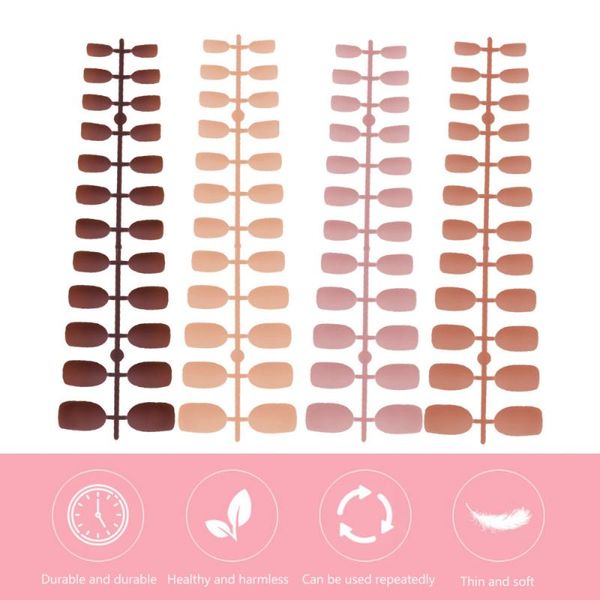 

96pcs manicure tool nail patch fake nail tips decals sticker for women, Red;gold